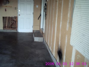Unpainted drywall can become a yellowed brittle eyesore in your garage